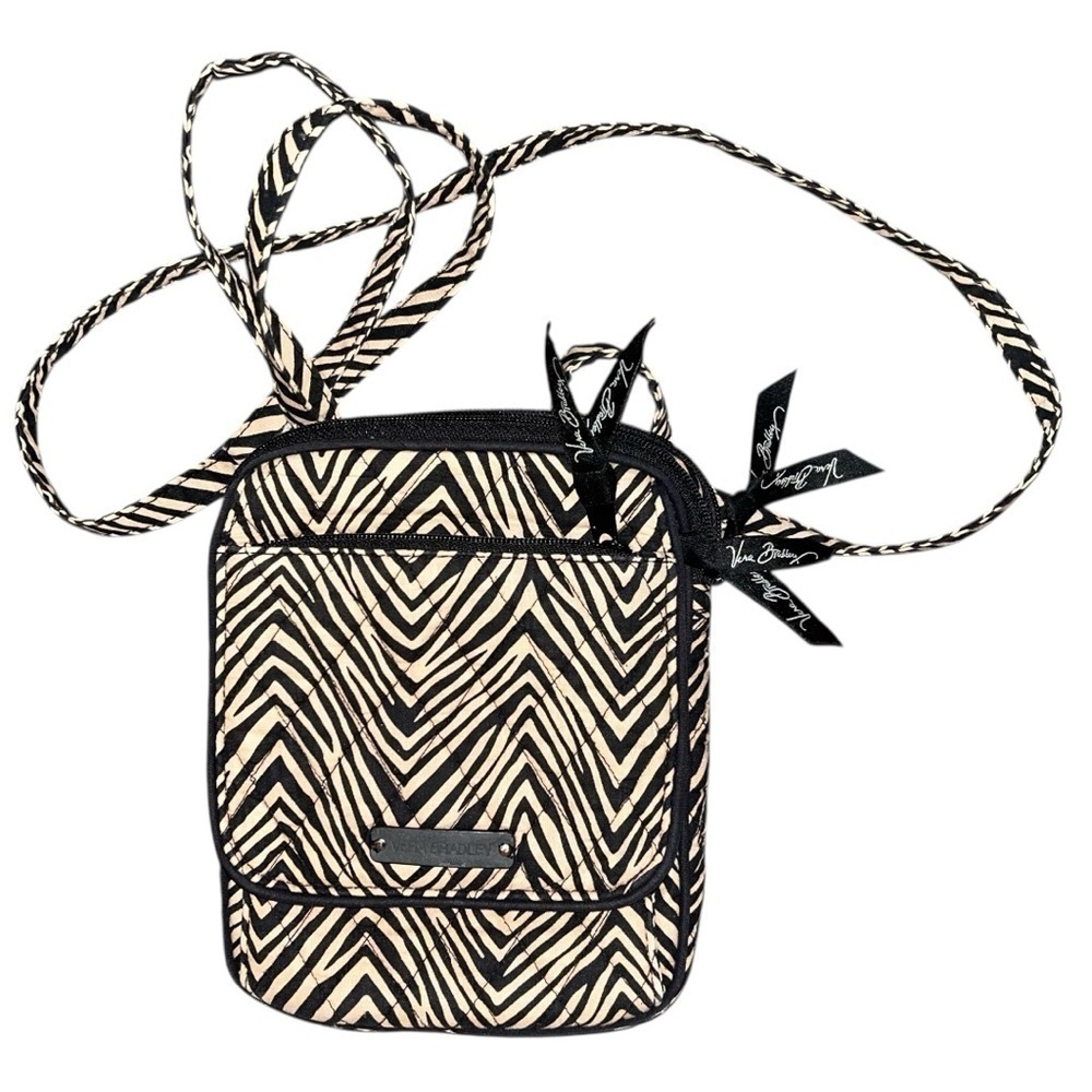 Vera Bradley Mini Hipster Zebra Pattern Bag
